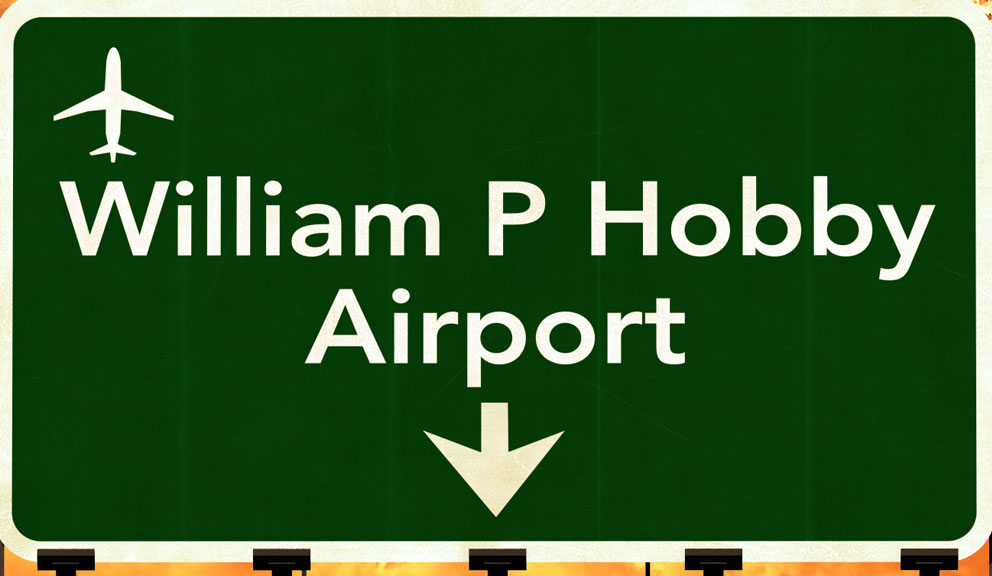 William P. Hobby Airport Hobby Airport Road Sign