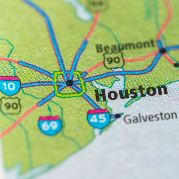 Map of Houston Metro Area