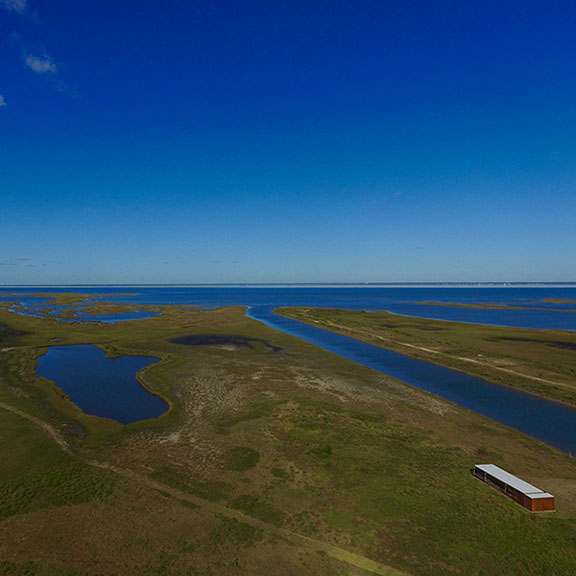Arial View of Coastal Heritage Preserve Oppenheimer Observatory
