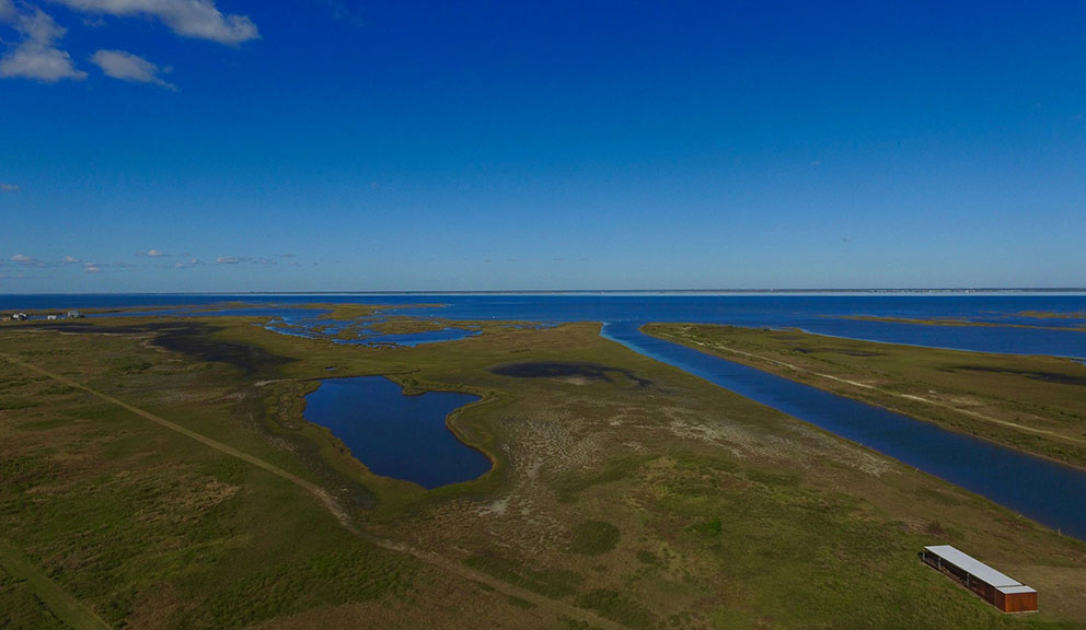 Arial View of Coastal Heritage Preserve Oppenheimer Observatory