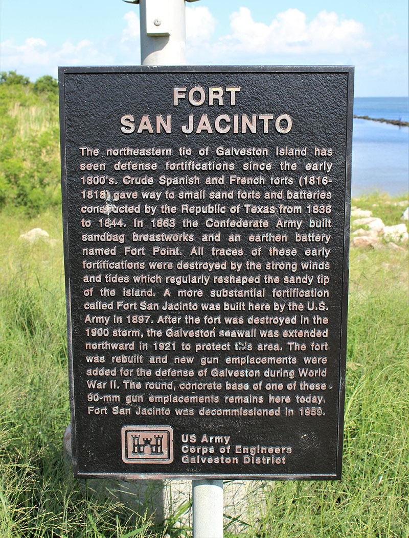 Fort San Jacinto Historical Marker