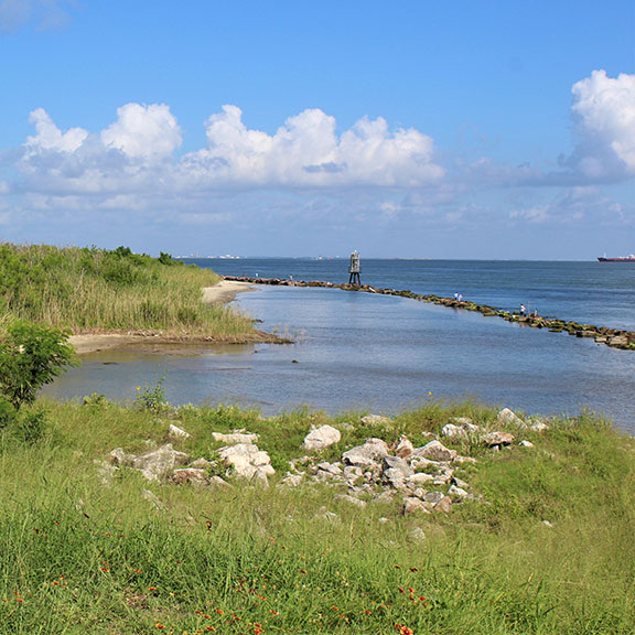 Fort San Jacinto Shore Line