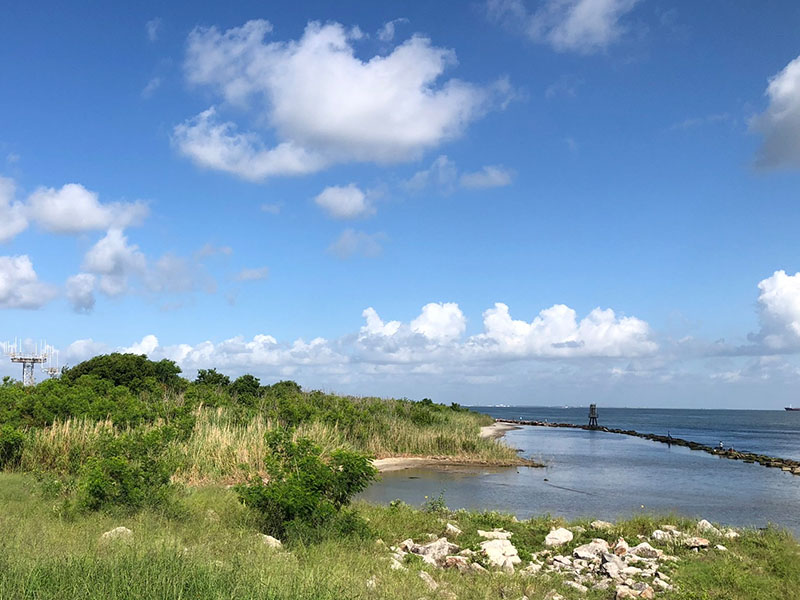 Fort San Jacinto Shore Line