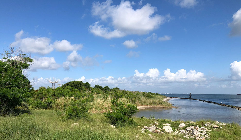 Fort San Jacinto Shore Line