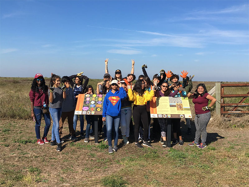 Kids at Coastal Heritage Preserve