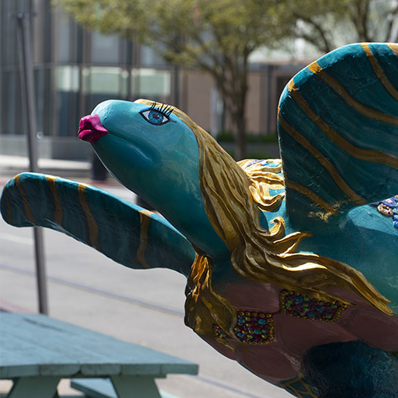 Turtles About Town Sculpture