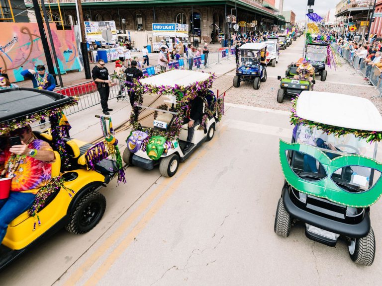 Zaniest Golf Cart Parade Galveston, TX