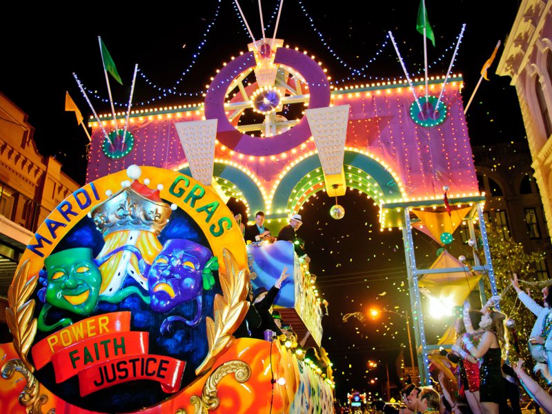 Mardi Gras Parade Float