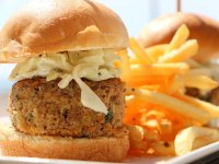 Crab Cake Sliders at BLVD Seafood