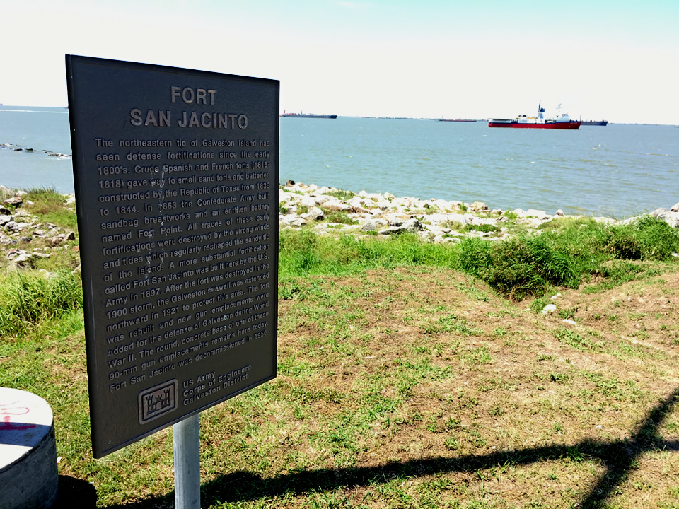 Fort San Jacinto Historical Marker