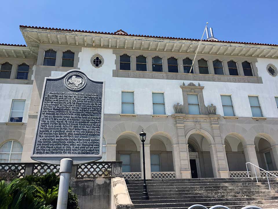 Galveston Immigration Stations Historical Marker Galveston Immigration Stations Historical Marker