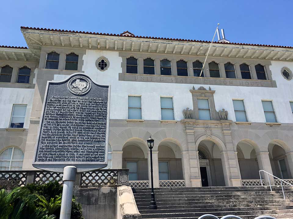 Galveston Immigration Stations Historical Marker