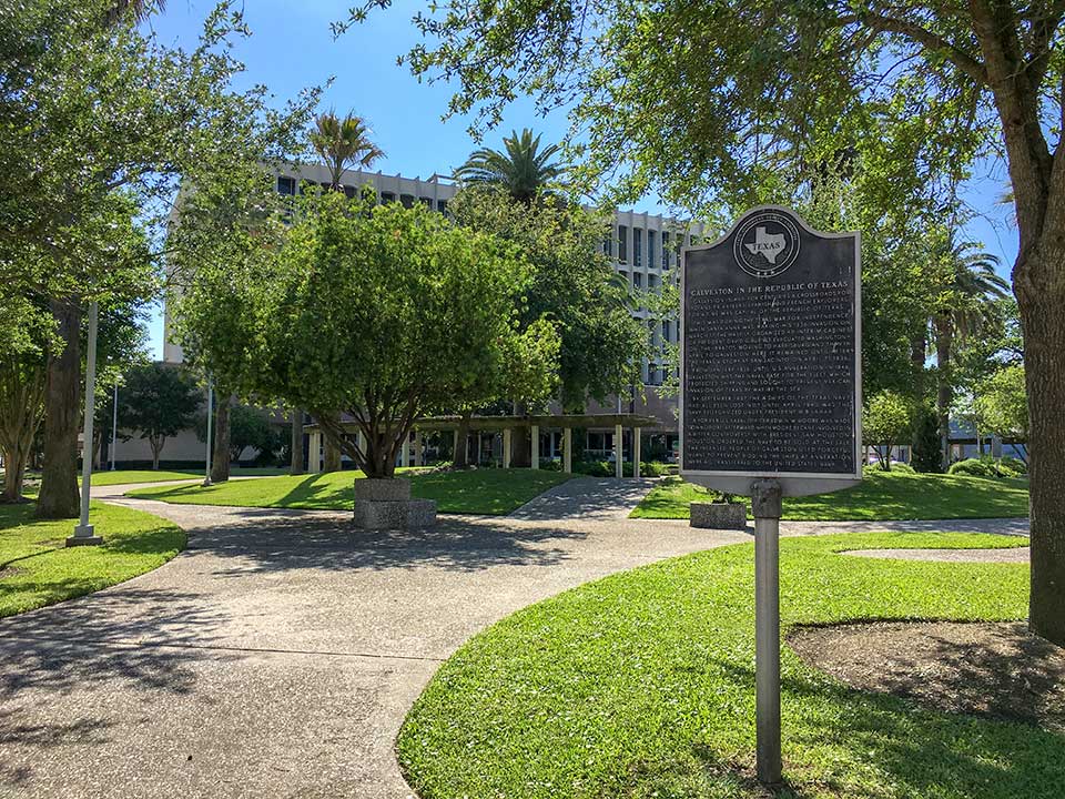 Galveston in the Republic of Texas Historical Marker