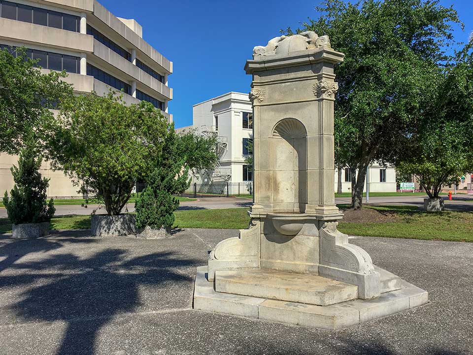 Henry Rosenberg Fountain at Ball and 21st Street