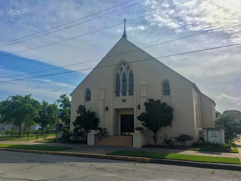 Historical Marker & Holy Rosary Catholic Church