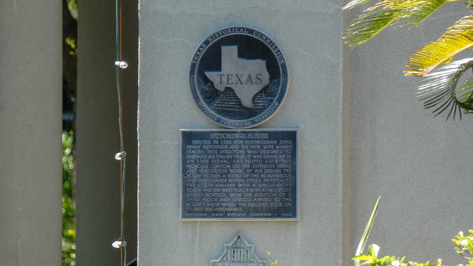 Hutchings House Medallion Historical Marker