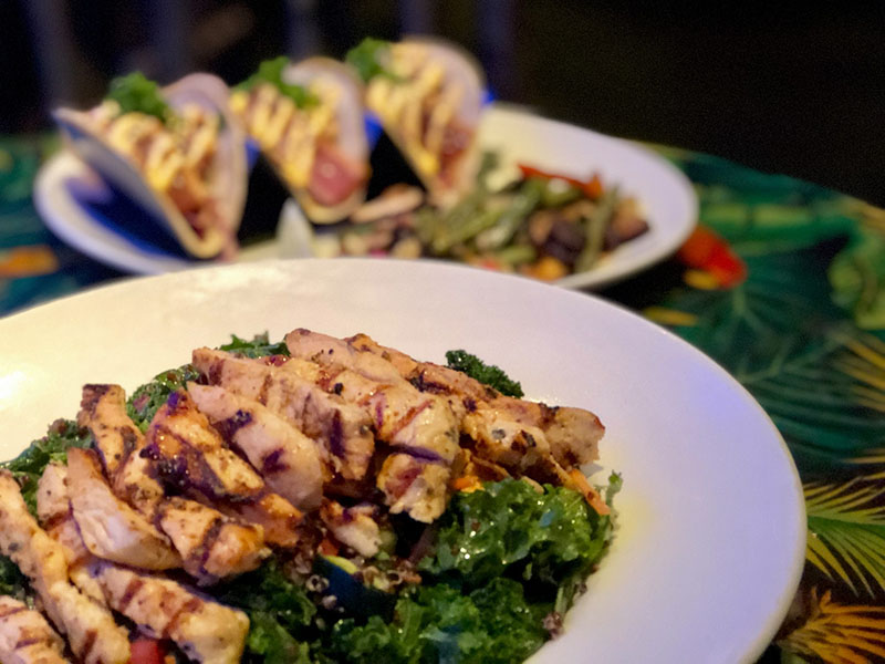 Kale and Quinoa Salad with Chicken from Rainforest Cafe