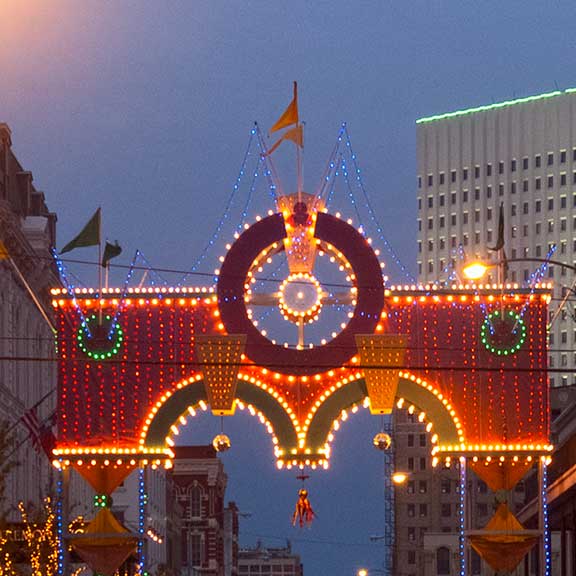 Mardi Gras Powell Arch