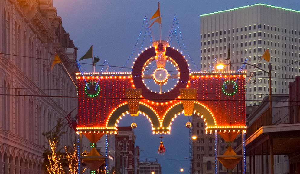 Mardi Gras Powell Arch