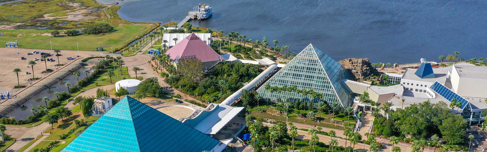 Moody Gardens Pyramids and Colonel