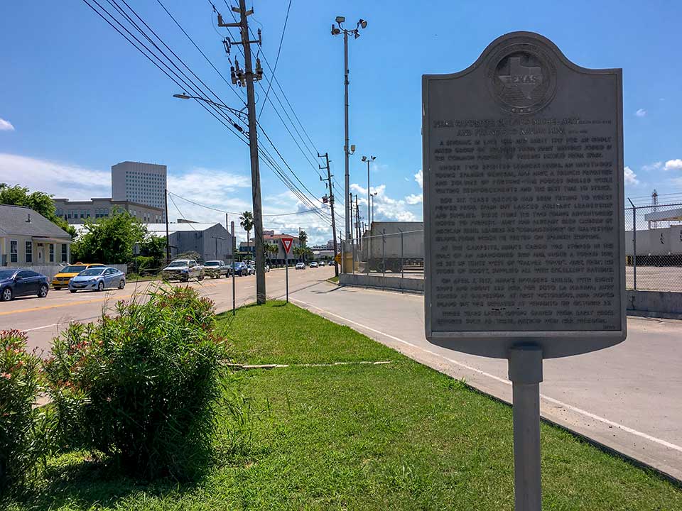 Near Campsites of Louis Michel Aury and Francisco Xavier Mina Historical Marker