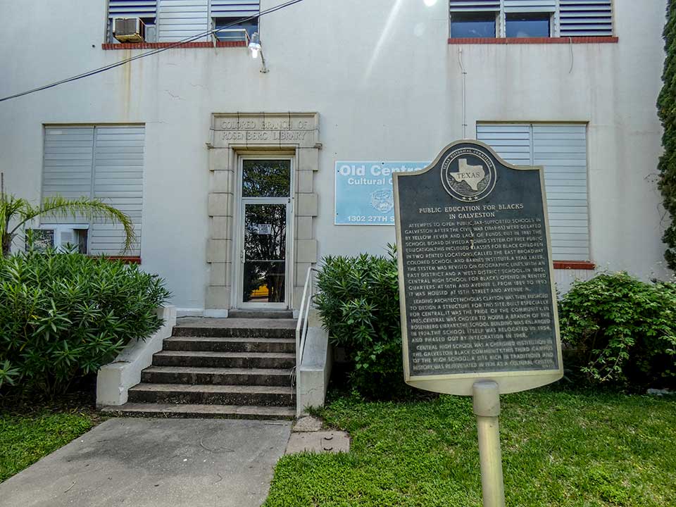 Public Education for Blacks in Galveston Historical Marker