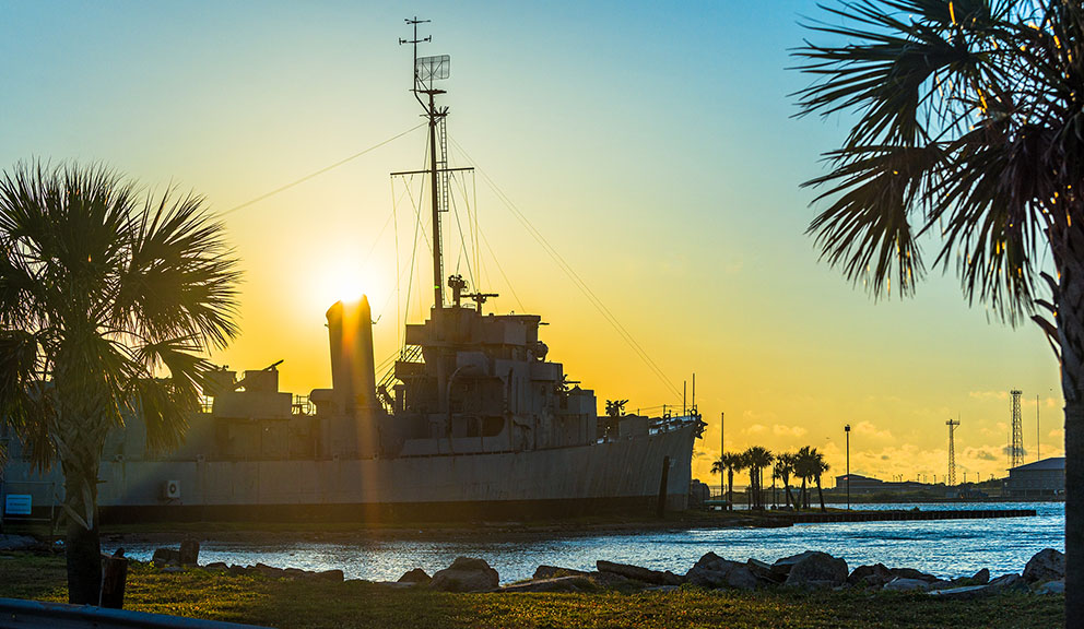 SS Stewart on Pelican Island Queen's Bar-B-Que, Galveston TX