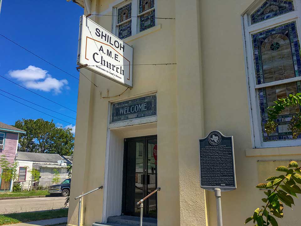 Shiloh AME Church Historical Marker Shiloh African Methodist Episcopal Church, Galveston, TX