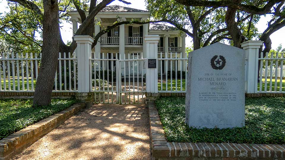 Site of the Home of Michael Branaman Menard Historical Marker