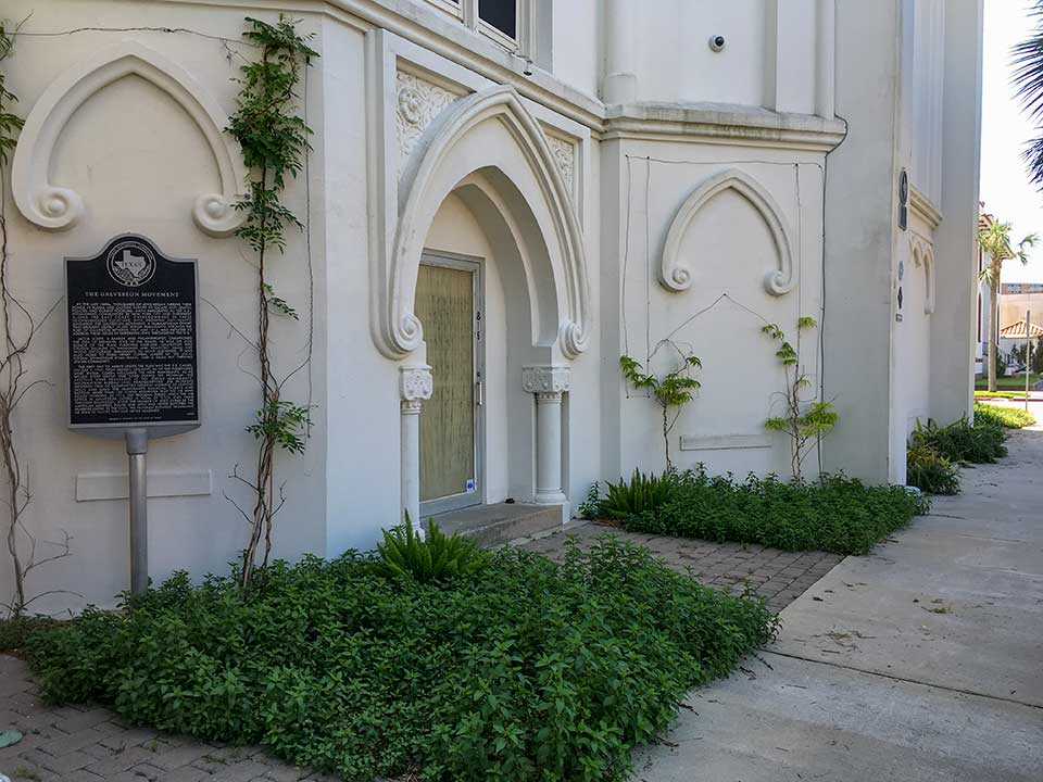 The Galveston Movement Historical Marker