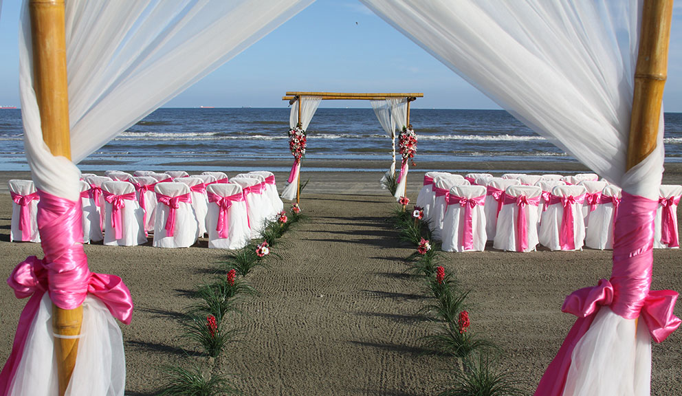 Wedding Setup on Beach