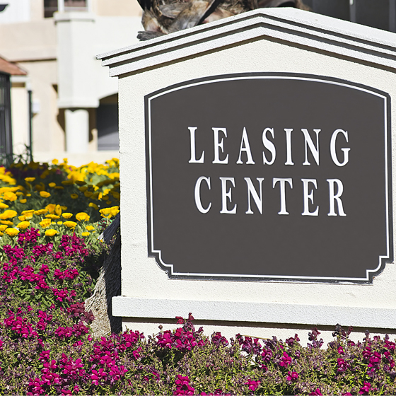 Leasing Center Sign