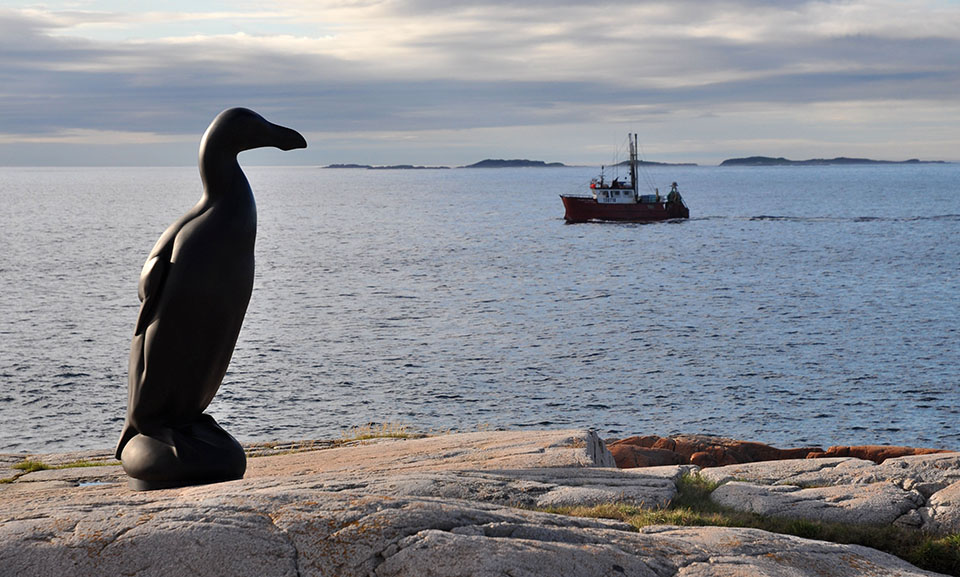 Great Auk Sculpture in Newfoundland