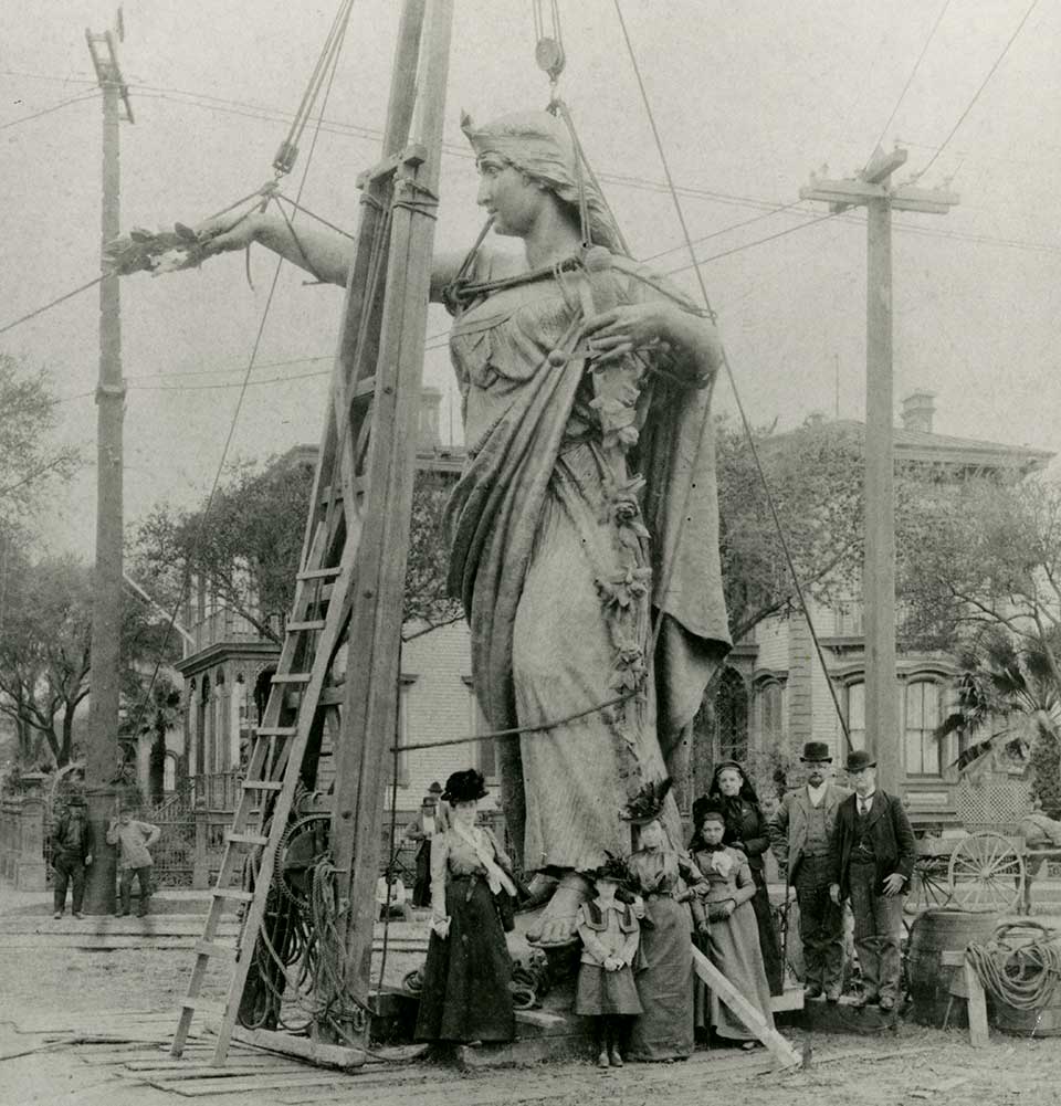 Lady Victory Installation Texas Heroes Monument