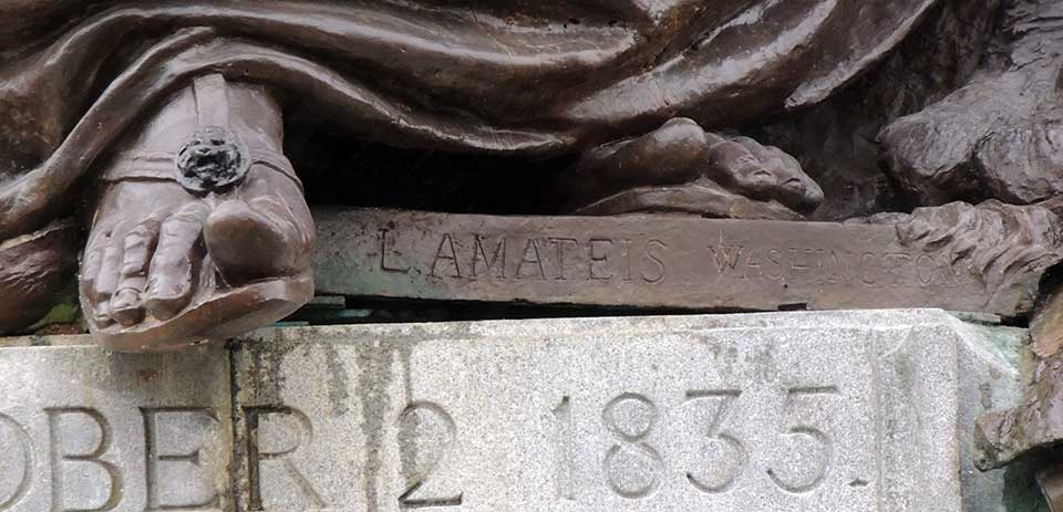 Louis Amateis Inscription