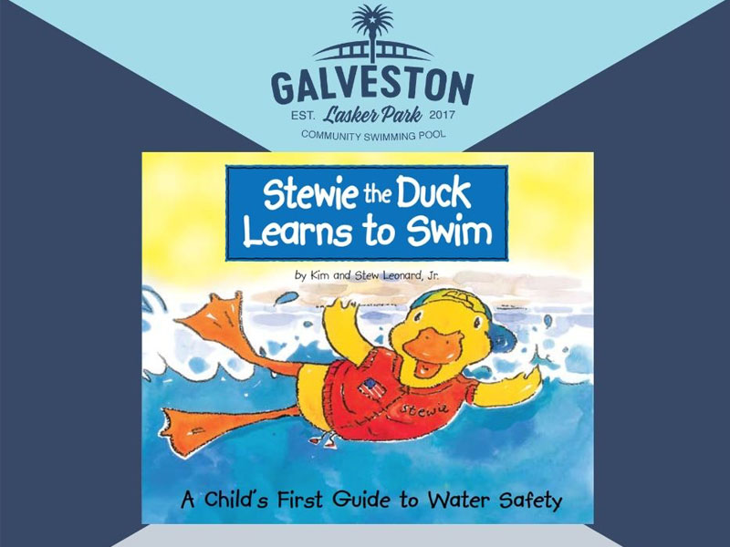 Stewie the Duck Learns to Swim Galveston, TX