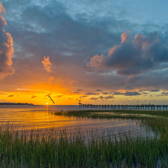 Sunset Over the Bay, Galveston, TX