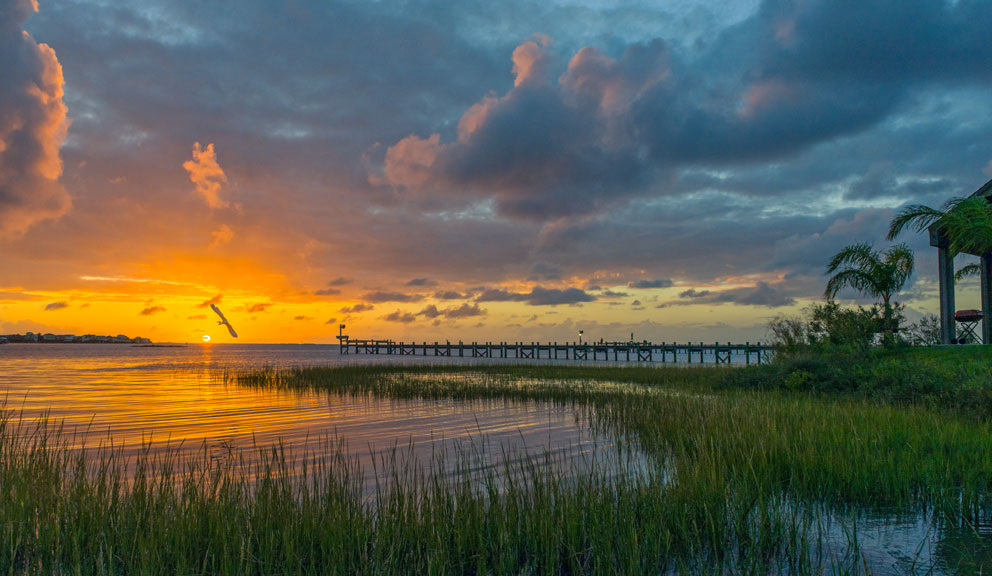 Sunset Over the Bay, Galveston, TX