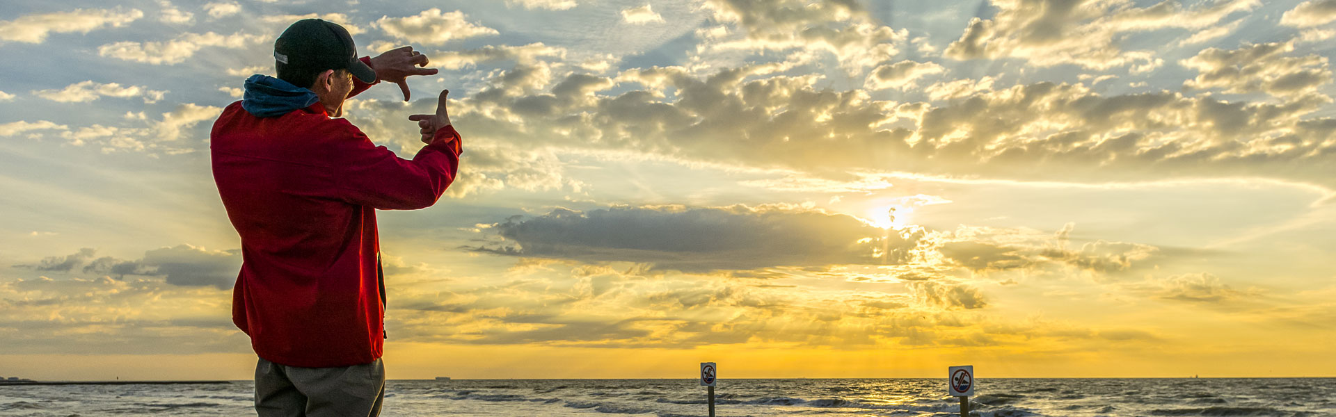 Framing the Perfect Image on the Beach, Galveston, TX