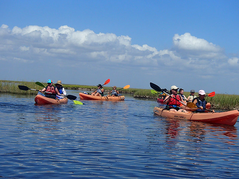 Kayaking Coastal Heritage Preserve