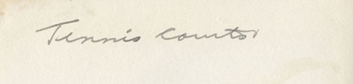 Caption of Tennis Courts Photo