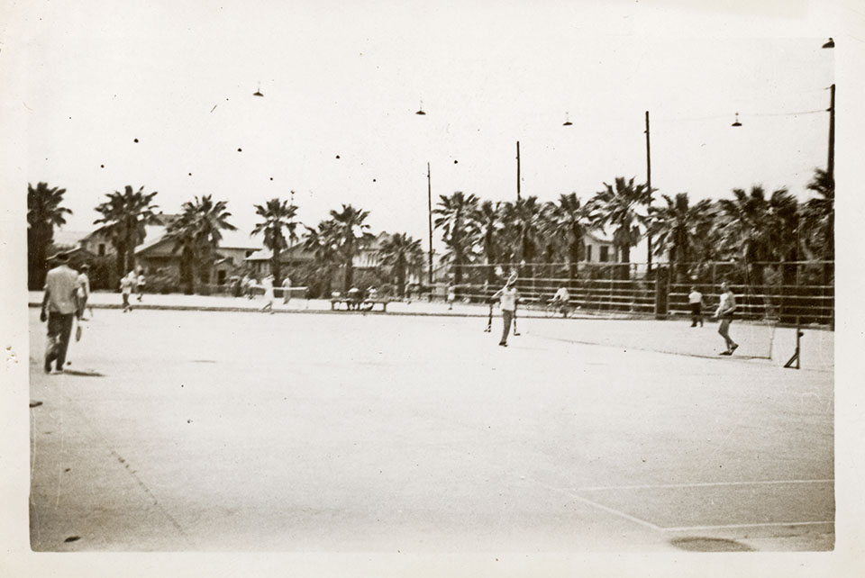 Tennis Courts in 1943 Tennis Courts in 1943