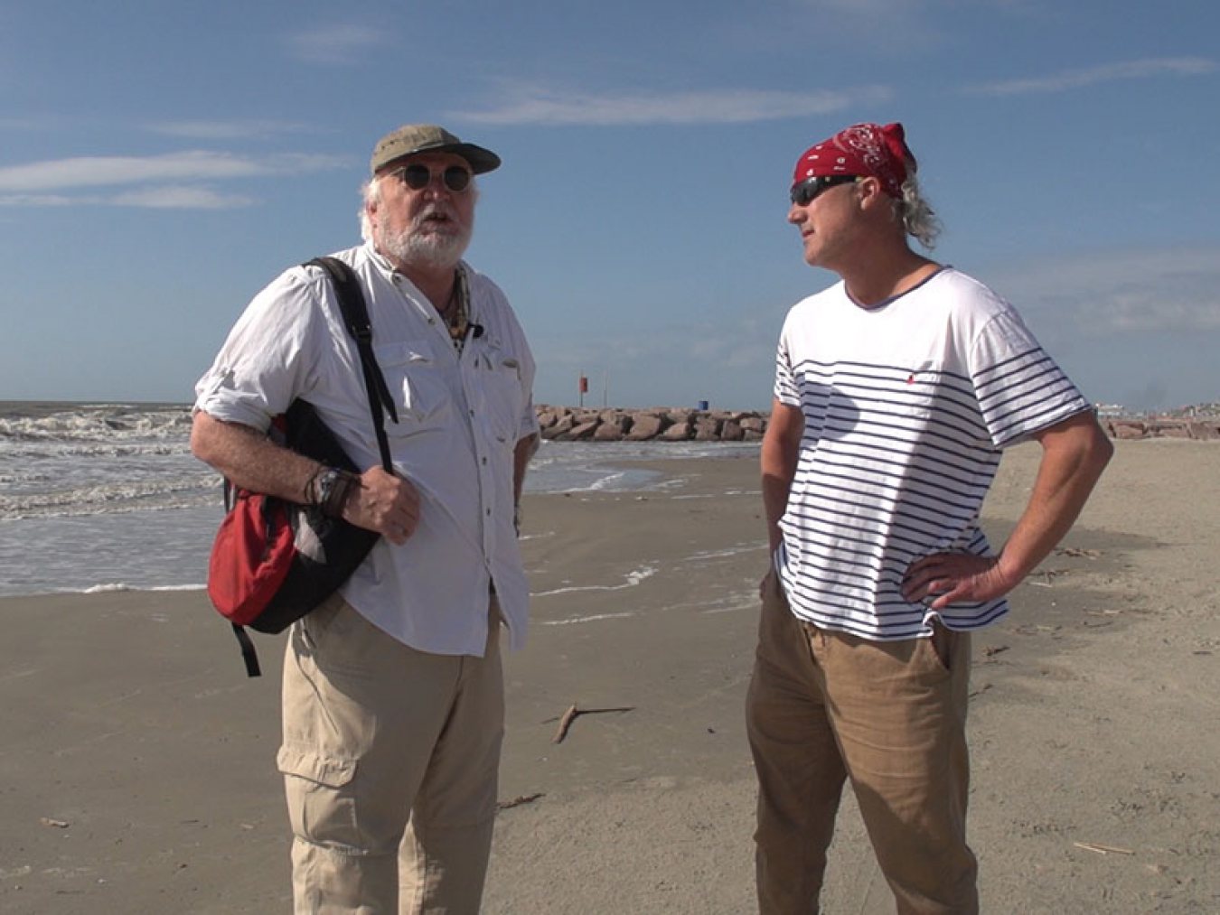 Lee and George on Beach