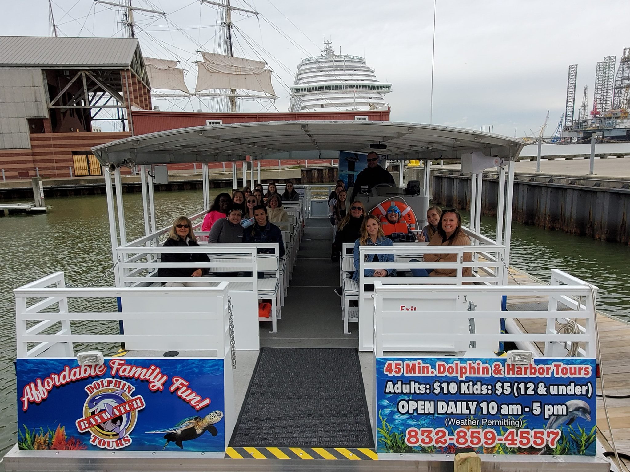 pier 21 dolphin tours galveston