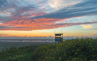 Lifeguard Stand at Sunrise