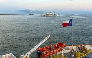 Bolivar Ferry From a Distance