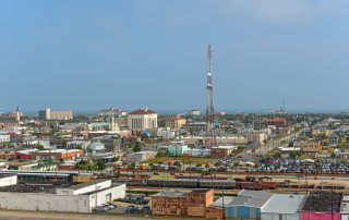 Aerial View of Port of Galveston