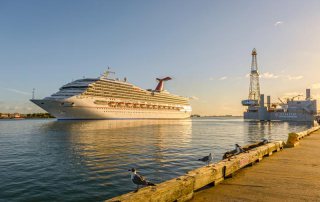 Cruise Ship Passing the Ocean Star