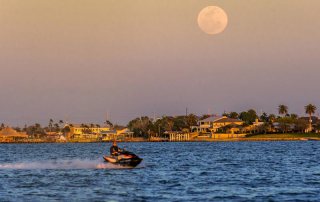 Jetski with the Moon