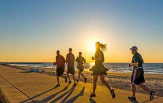 Sunrise Run on the Seawall